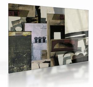 Kép - kubizmus (üvegen) (70x50 cm)