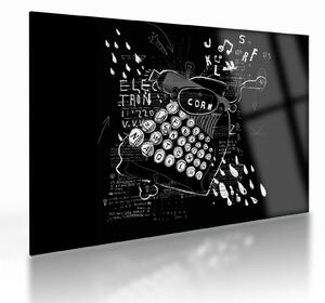 Kép - Rajz Banksy stílusában (üvegen) (70x50 cm)