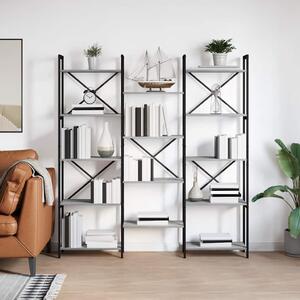 Könyvespolc Szürke sonoma 156 x 25 x 167.5 cm Faanyag