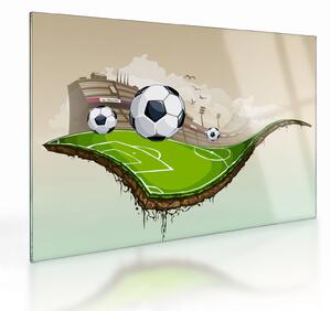 Kép - futballpálya (üvegen) (70x50 cm)