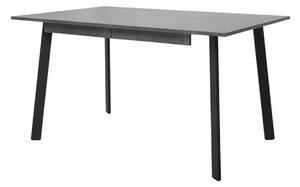Asztal Boston 424, Szürke, Fekete, 76x90x140cm, Hosszabbíthatóság, Laminált forgácslap, Fém