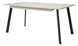 Asztal Boston 424, Bézs, Fekete, 76x90x160cm, Hosszabbíthatóság, Laminált forgácslap, Fém
