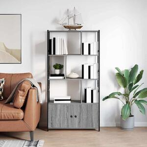 Könyvespolc Szürke sonoma 80 x 30 x 155.5 cm Faanyag
