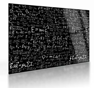 Kép - Matematika (üvegen) (70x50 cm)