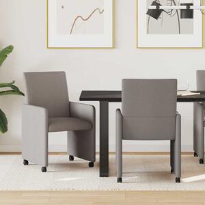 Kerekes Étkező Székek 2 pcs Tópszínű 57 x 66 x 94 cm szövet
