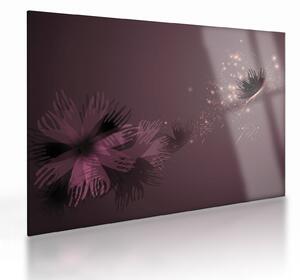 A pillangó virágának képe (üvegen) (70x50 cm)