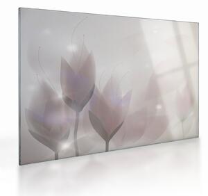 Kép - krókuszok (üvegen) (70x50 cm)
