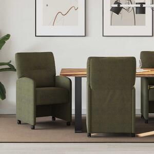 Kerekes Étkező Székek 2 pcs Katonai zöld 57 x 67 x 95 cm