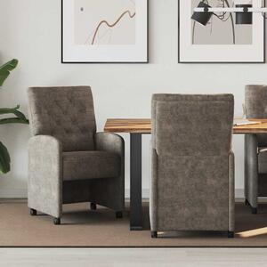 Kerekes Étkező Székek 2 pcs Sötétszürke 58 x 67 x 97 cm