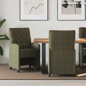 Kerekes Étkező Székek 2 pcs Katonai zöld 58 x 67 x 97 cm