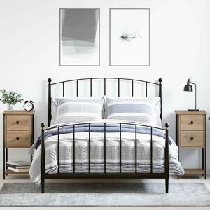 Éjjeliszekrény 2 pcs kézműves tölgy 32 x 42 x 70 cm Faanyag