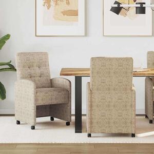 Kerekes Étkező Székek 2 pcs Világosszürke 58 x 67 x 97 cm