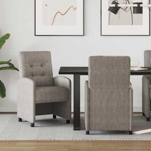 Kerekes Étkező Székek 2 pcs Szürke 58 x 67 x 97 cm Műbőr