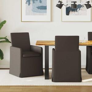 Étkező Székek 2 pcs Sötétszürke 57 x 67 x 95 cm Vászon