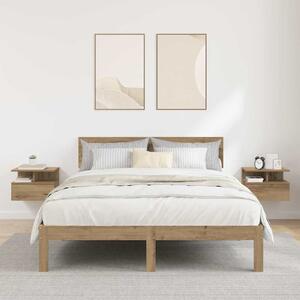 VidaXL Lebegő éjjeliszekrény 2 pcs Artisan tölgy 40 x 31 x 28 cm