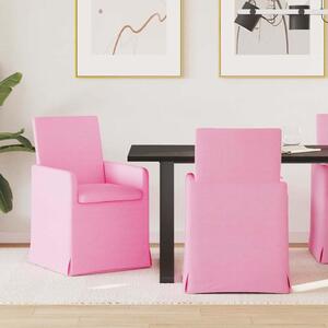 Étkező Székek 2 pcs Rózsaszín 57 x 67 x 95 cm szövet