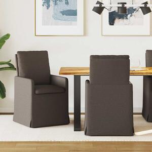 Étkező Székek 2 pcs Sötétszürke 57 x 67 x 98 cm Vászon