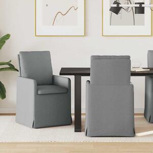 Étkező Székek 2 pcs Világosszürke 57 x 67 x 98 cm szövet