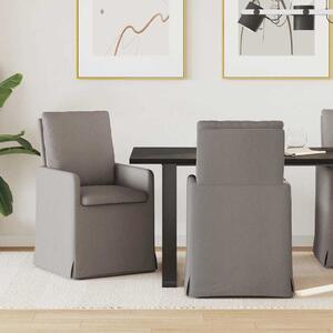 Étkező Székek 2 pcs Tópszínű 57 x 67 x 98 cm szövet