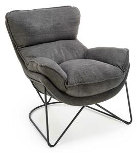 Fotel Houston 1419, Kárpit, 85x75x88cm, Sötétszürke