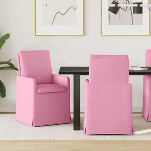 Étkező Székek 2 pcs Rózsaszín 57 x 67 x 98 cm szövet