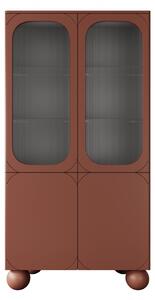 Két ajto witryna Sonatia II a nappaliba 100 cm - burgund