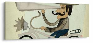Csillagász kerékpáron (120x50 cm)