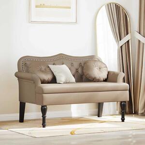 Chesterfield Pad párnával Cappuccino 120,5 x 65 x 75 cm Műbőr