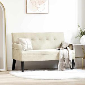 Chesterfield Pad Krém 112 x 65,5 x 75 cm Bársony