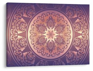 Kép - Mandala lila színátmeneten (70x50 cm)