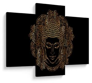 Arany Buddha képe (90x60 cm)