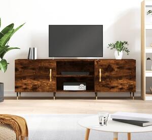Füstös tölgy színű szerelt fa TV-szekrény 150 x 30 x 44,5 cm