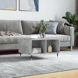 Betonszürke szerelt fa dohányzóasztal 60 x 50 x 36,5 cm