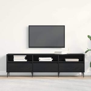 TV szekrény Fekete tölgy 150 x 30 x 44,5 cm Faanyag