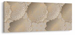 Kép - Mandalák arany tónusokban (120x50 cm)