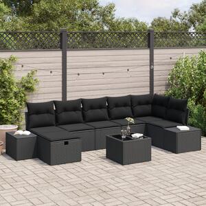 Kanapé Szett párnával 8 pcs polirattan