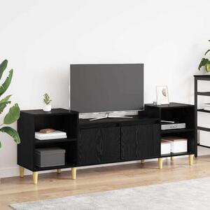 TV szekrény Fekete tölgy 160 x 35 x 55 cm Faanyag