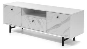 NEROLI TV asztal, 150x54x41, fekete/fekete márvány