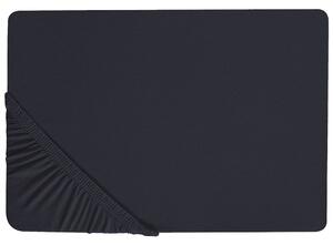 Fekete pamut ágynemű 200 x 200 cm JANBU