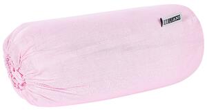 Rózsaszín pamut gumis lepedő 140 x 200 cm JANBU