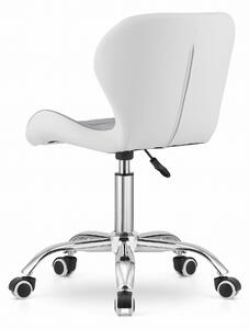 AVOLA szürke-fehér irodai szék eco bőrből