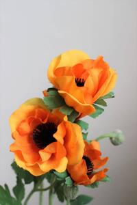 Narancssárga mű anemone 63 cm