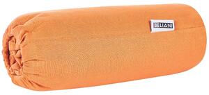 Narancssárga pamut gumis lepedő 160 x 200 cm JANBU