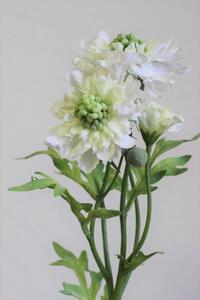 Fehér mű virágok, szárral 60 cm