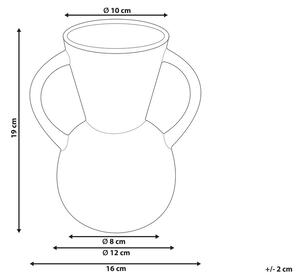 Porcelán Virágtartó váza 19 Barna ORESTIADA