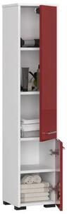 Fürdőszoba szekrény FIN 2D - fehér/fényes piros