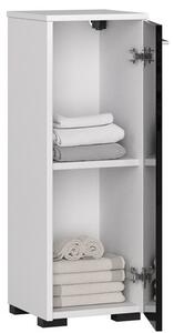 Fürdőszoba szekrény FIN S30 - fehér/fényes szürke
