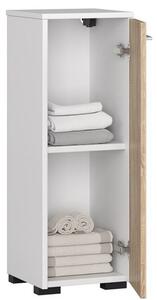 Fürdőszoba szekrény FIN S30 - fehér/sonoma tölgy