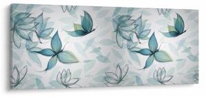 Kép - kék csokornyakkendő (120x50 cm)
