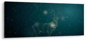 Kép - Varázslatos szarvas éjszaka (120x50 cm)